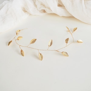 Gold Leaf Vine Pins, Gold Boho Wedding Hair Accessories, Bridal Hair Piece, Wedding Hair Accessories, Bridesmaid Hair Pin, Leaf Hair Pins image 9