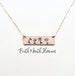 Wildflower Family Bar Necklace Gift for Her, 1-6 Flowers 14k Gold Filled Personalized Necklace,Grandma Gift,Flower Bar 