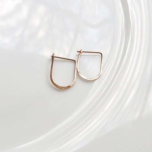 Small Gold Hoop Earrings,  Stocking Stuffer silver hoops,14k gold filled earrings, sleeper earrings, mini hoops, minimalist, Jesse Hoops