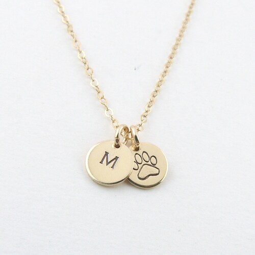 Puppy Love Paw Necklace Gift for Dog Mom personalized Pet Etsy