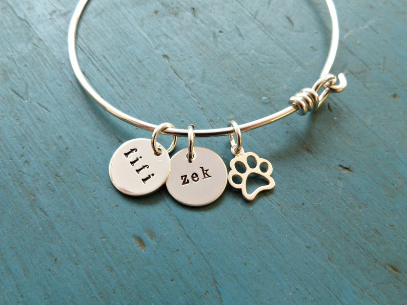 Custom Pet Jewelry, gift for her Cat Jewelry Pet Mom Pet Lover Gift wife gift Pet Memorial Jewelry Personalized Pet Bracelet