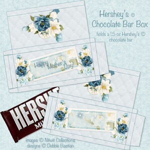E 191- Chocolate Box Wrapper for Hershey&#39;s© Chocolate Bar-digital download