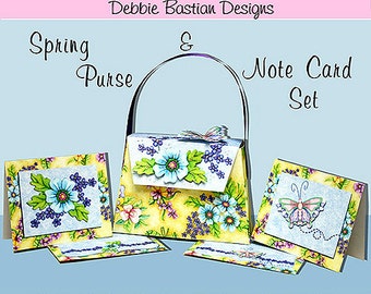 Spring Purse & Note Card Set - Digital
