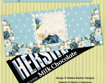 E166-Magnolia Chocolate Bar Boxes - Digital Download