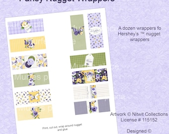 Pansy Nugget Wrappers - digital download