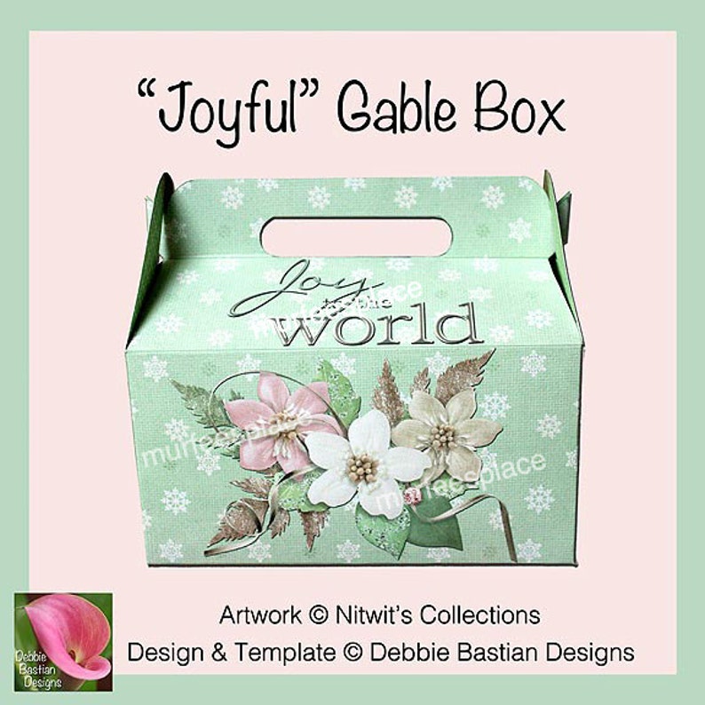 Joyful Gable Box Instant download