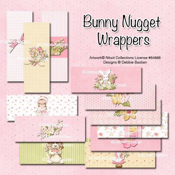 E18-Bunny Nugget Wrappers-digital download