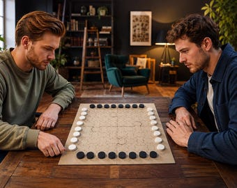 LINEAR – Abstract strategy game made of MDF | Laser-cut | Handmade | 2-4 players