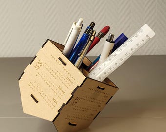 Personalized Pen Holder · 2027 Calendar · Logo · Photo · Pen Holder · MDF · Laser Cut