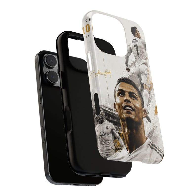 Cristiano Ronaldo Real Madrid Phone Case | CR7 Football Legend Case for iPhone Samsung | Luxury Soccer Tough Cover image 6