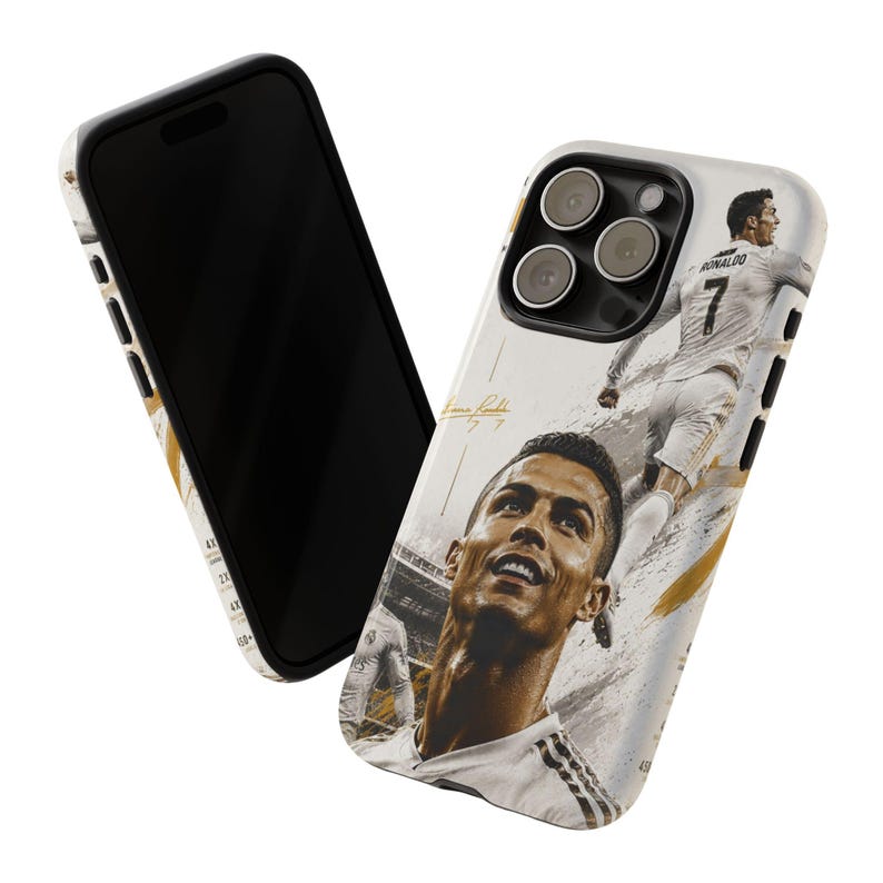 Cristiano Ronaldo Real Madrid Phone Case | CR7 Football Legend Case for iPhone Samsung | Luxury Soccer Tough Cover image 4