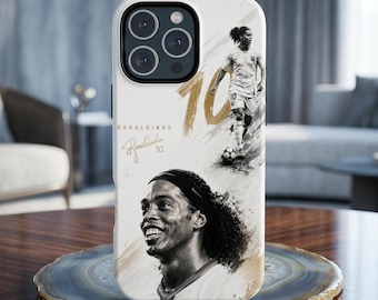 Ronaldinho Phone Case | Luxury Football Legend Case for iPhone Samsung | Soccer Aesthetic Tough Protective Cover