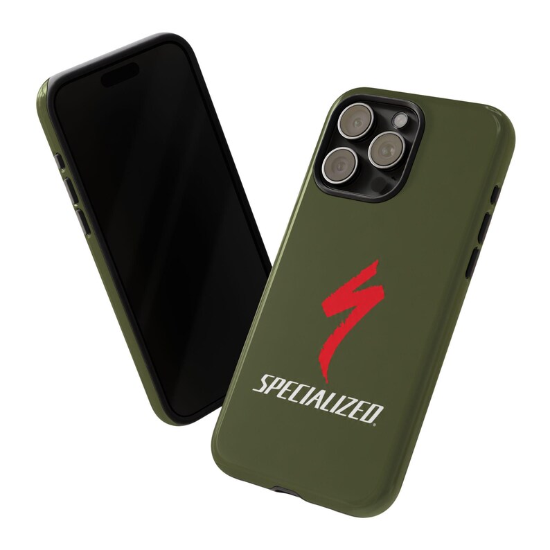 Specialized Bike Logo Phone Case | Olive Green Cycling Case for iPhone & Samsung Google Pixel | MTB Road Bike Rider Gift image 5