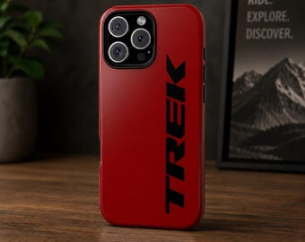 TREK Racing Phone Case | MTB Mountain Bike Inspired Red Black Design | Tough Case for iPhone & Samsung Google Pixel
