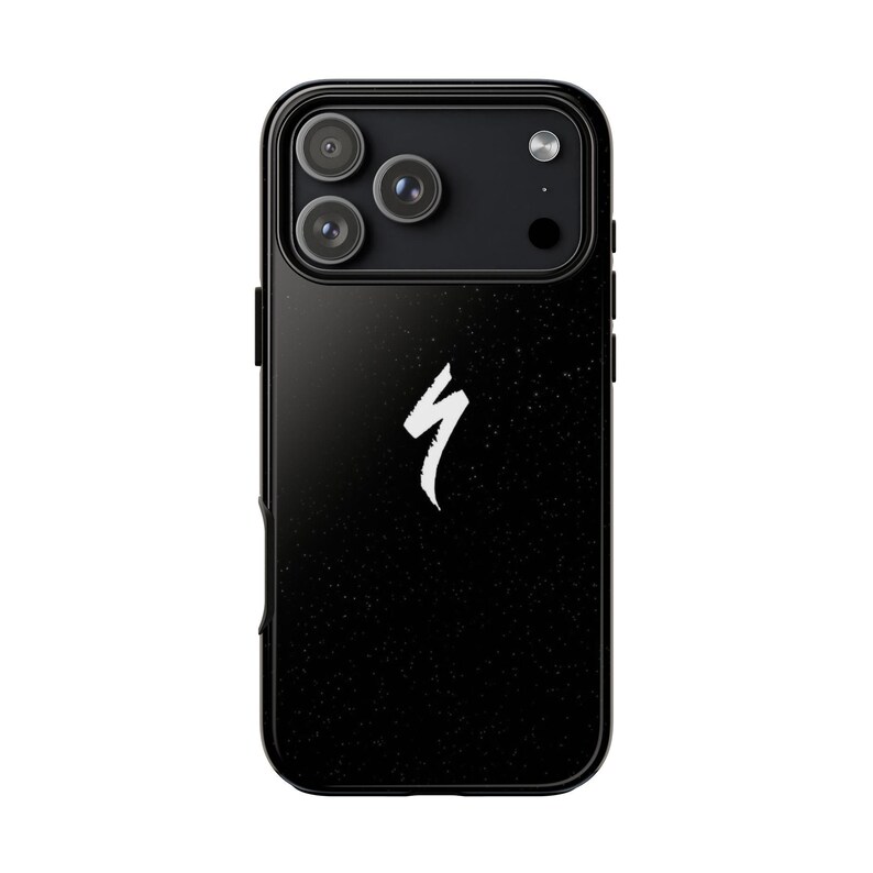 Specialized Logo Phone Case | Minimal Black Cycling iPhone Case | MTB Rider Cover | Bicycle Aesthetic Gift image 7
