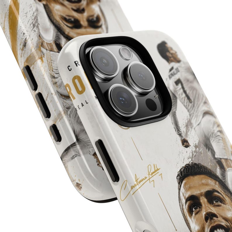 Cristiano Ronaldo Real Madrid Phone Case | CR7 Football Legend Case for iPhone Samsung | Luxury Soccer Tough Cover image 7