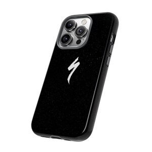 Specialized Logo Phone Case | Minimal Black Cycling iPhone Case | MTB Rider Cover | Bicycle Aesthetic Gift image 10