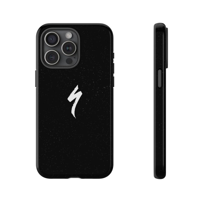 Specialized Logo Phone Case | Minimal Black Cycling iPhone Case | MTB Rider Cover | Bicycle Aesthetic Gift image 6