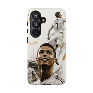 Cristiano Ronaldo Real Madrid Phone Case | CR7 Football Legend Case for iPhone Samsung | Luxury Soccer Tough Cover image 8