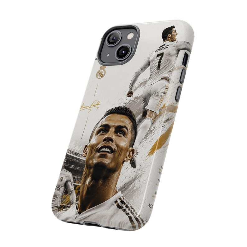 Cristiano Ronaldo Real Madrid Phone Case | CR7 Football Legend Case for iPhone Samsung | Luxury Soccer Tough Cover image 9