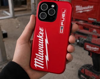 Milwaukee M18 Shell Handytasche | Red Power Tool inspiriert robuste Hülle für iPhone Samsung Google | Werkstattästhetische Abdeckung