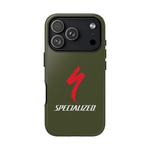 Specialized Bike Logo Phone Case | Olive Green Cycling Case for iPhone & Samsung Google Pixel | MTB Road Bike Rider Gift image 7