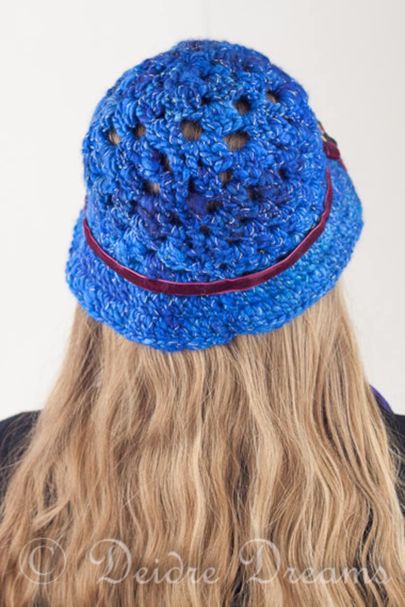 Crochet Cloche Hat Fall Accessories Crochet Cap Fall Wear Winter Accessories Winter Wear Wool Hat Blue Crochet Hat Womens Hat