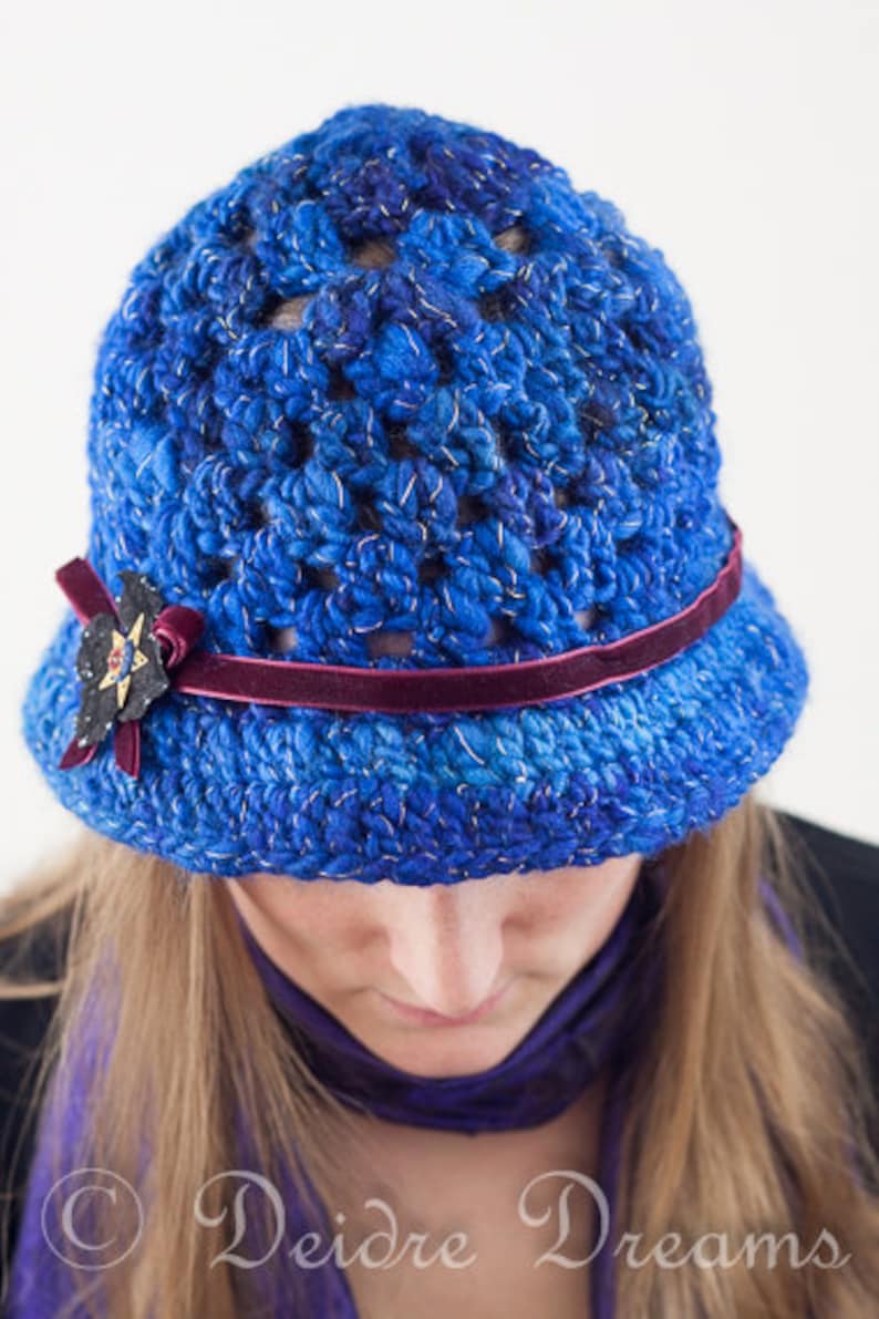 Crochet Cloche Hat Fall Accessories Crochet Cap Fall Wear Winter Accessories Winter Wear Wool Hat Blue Crochet Hat Womens Hat