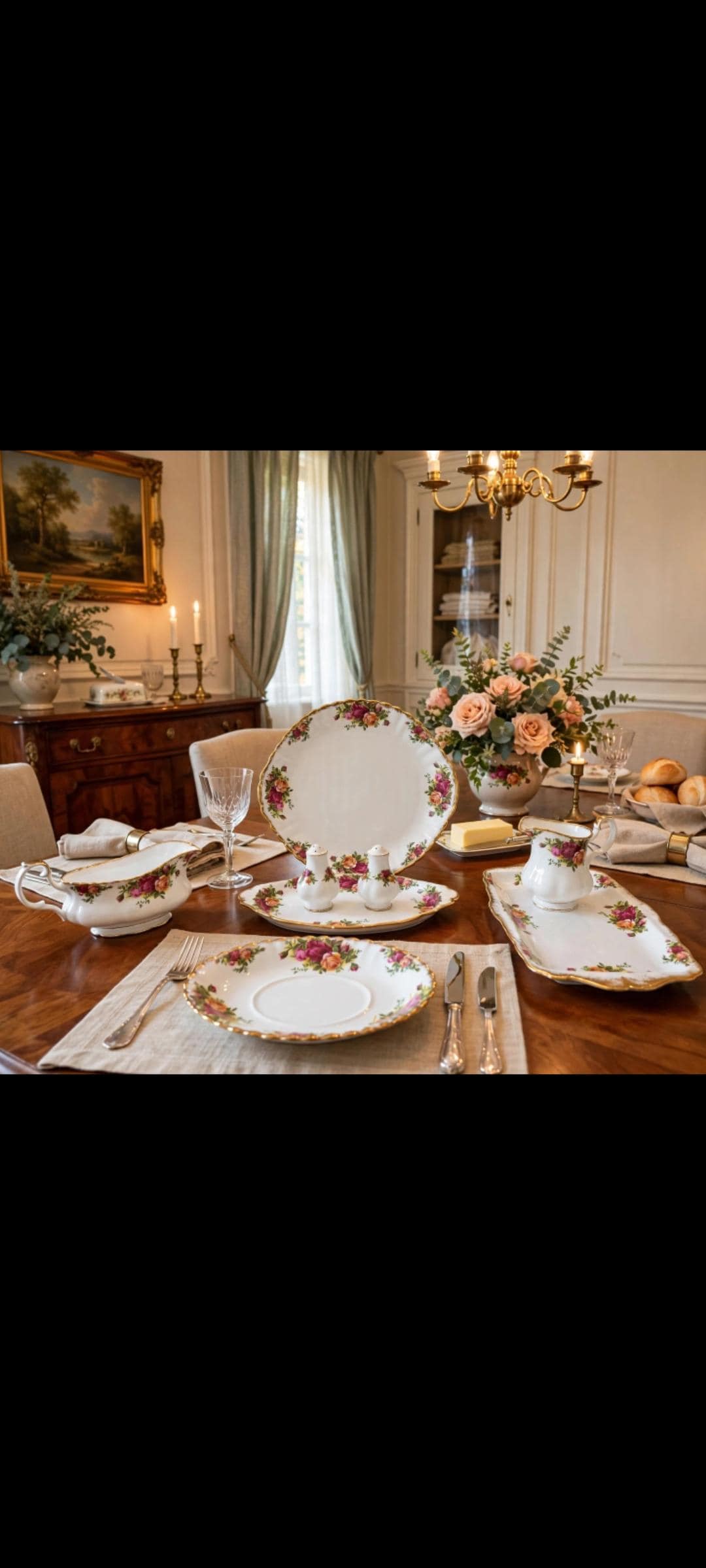 Set of 8 Old Country Rose Serving China - Etsy