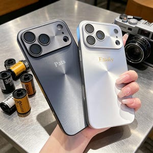 Personalized phone cases for iPhone 17, customizable with initials, cool and futuristic design – a perfect gift for her
