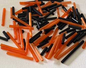 Glass Tubular Beads • Sewing Supplies • Craft Supplies • Beading Supplies • Home Decor