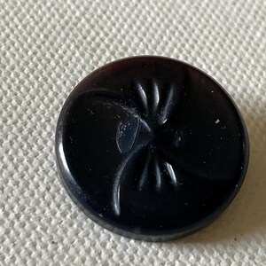 Antique Mourning Button• Black Resin Mourning Button• Collectible Button•Button Collectors