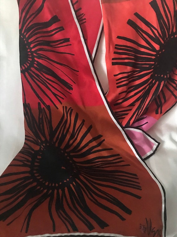 Vera Silk Scarf • Designer Silk Scarf• Collectible Vera Scarf