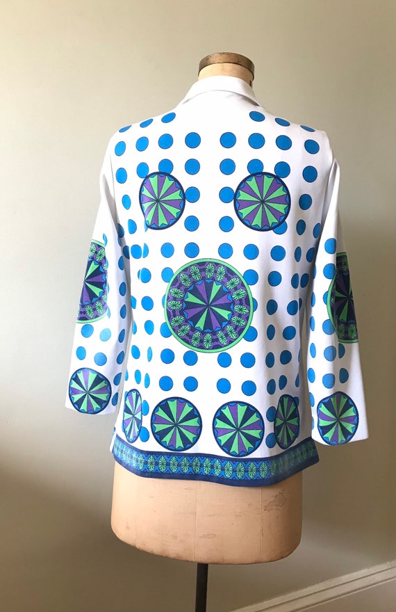 Women’s 1970’s Vintage Polyester Blouse / 70’s Po… - image 2