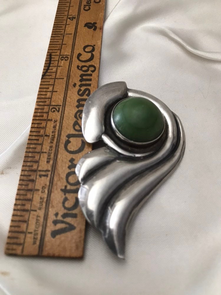 Vintage Mexican Silver Jewelry / Mexico Silver Brooch