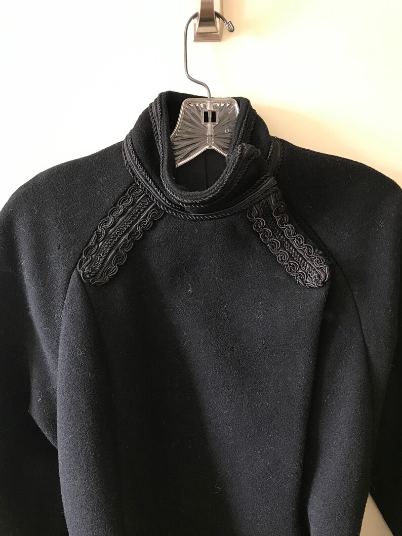 Vintage Wool Cossack Style Coat / Womens Vintage Clothing/ | Etsy