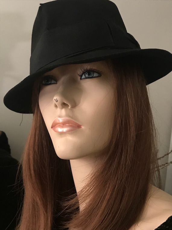 Vintage Borsalino Fedora / Black Borsalino Hat / … - image 4