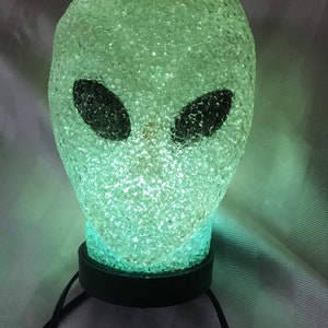 Vintage Night Light / Alien Light / Little Green Man Night Light / UFO Alien Light