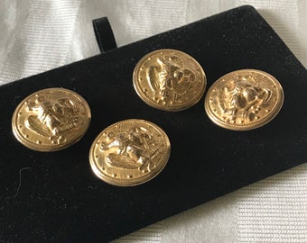 Vintage Military Brass Buttons