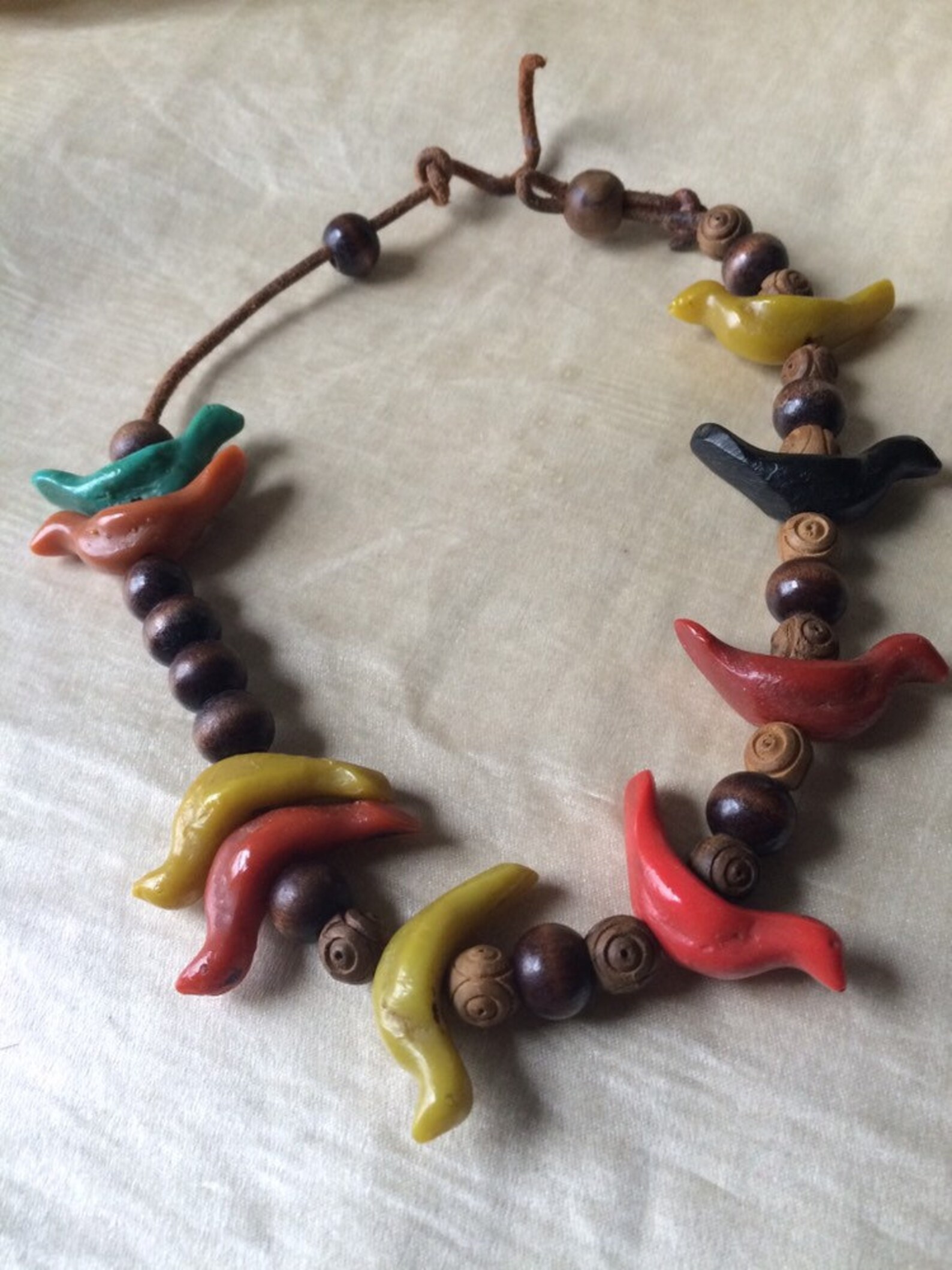 Vintage Bird Necklace Etsy