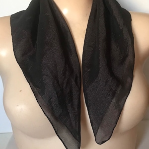 Vintage Neck Scarf• Small Square Neckerchief Scarf• Made in Italy•Nylon Polyester Neck Scarf• Vintage Accessories
