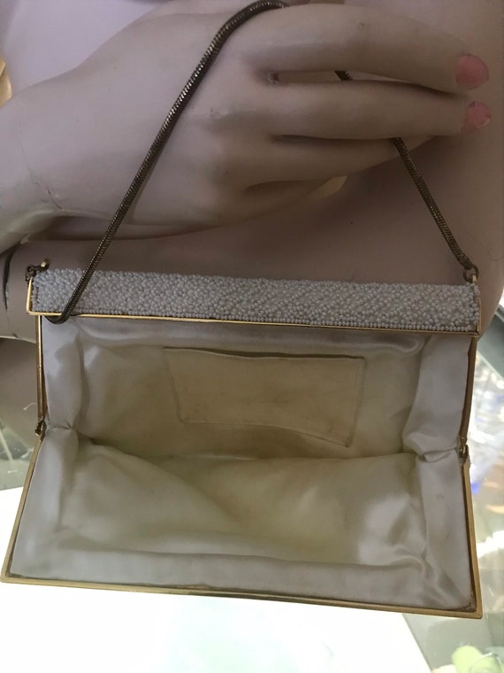 Vintage Beaded Handbag•Wristlet Beaded Purse•Wedd… - image 3