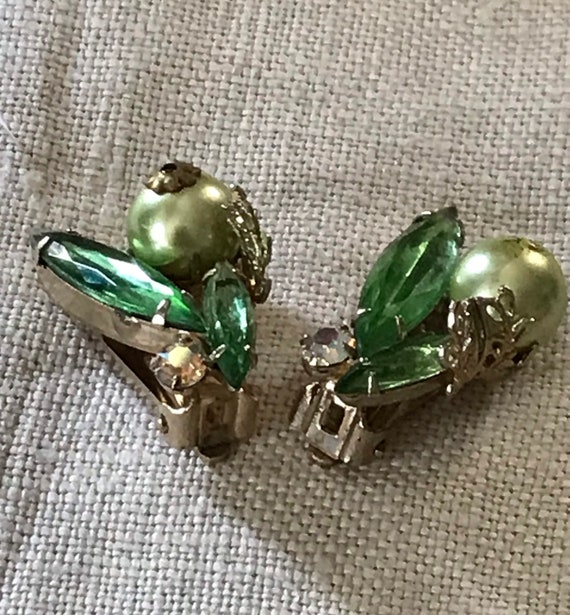 Vintage Jewelry/Vintage Coro Clip On Earrings/ 19… - image 1