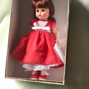 Vintage Madame Alexander Doll /8” Collectible Madame Alexander Doll / Red Cherries # 33050 Alexander Doll Company New York