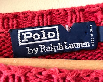 Ralph Lauren for Polo Pullover Sweater • Vintage RL 100% Cotton Sweater• Men’s Sweater• Preppy Classic Conservative Style