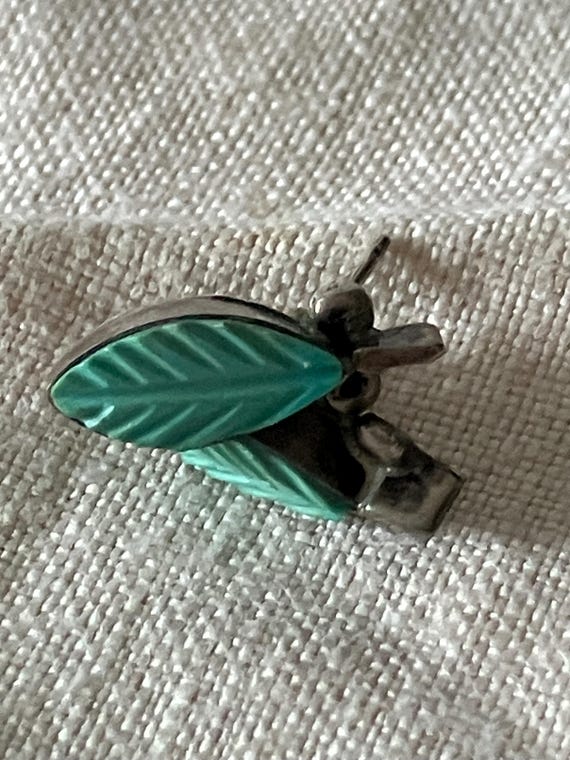 Stud Earrings• Tourquise Feather Stud Earrings• Vintage Stud Earrings• Unisex Earrings