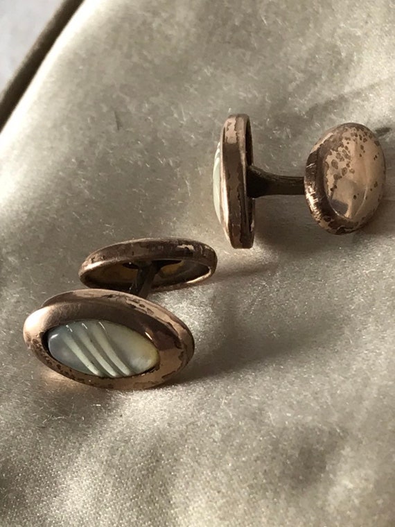 Vintage Cufflinks / Early to Mid 1900's Mother of… - image 5