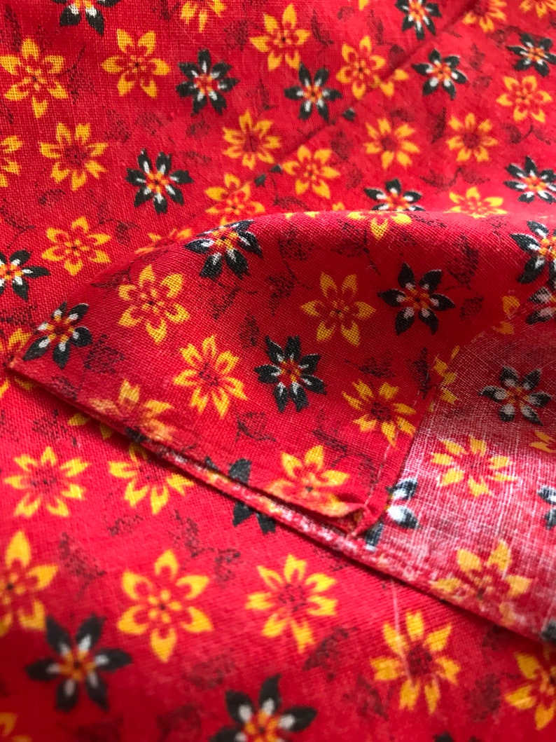 Vintage Cafe Curtains Cotton Cafe Curtain Fabric Sewing Etsy