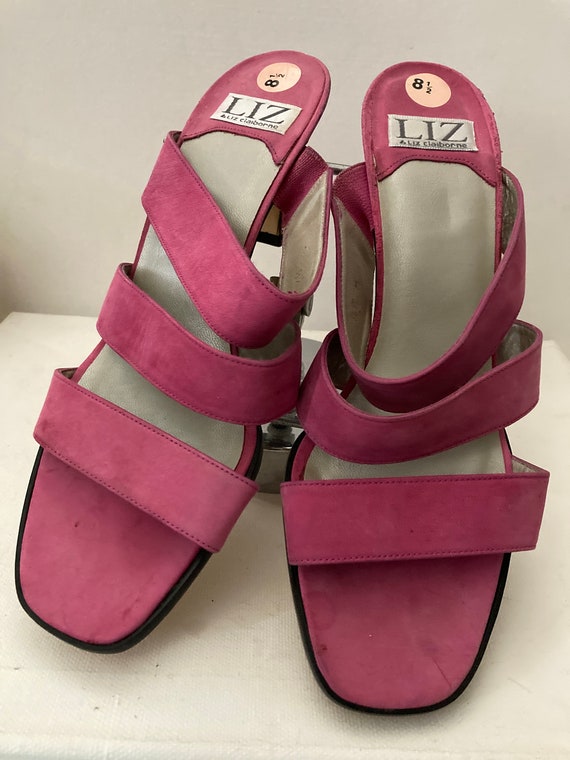 Vintage Liz Claiborne Slip on Mule• Designer Shoe 