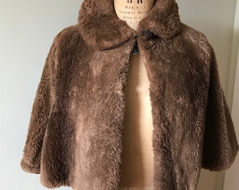 Vintage Fur Capelet / Vintage Fur Shoulder Wtap / Vintage Fur Shoulder Shrug / Late 1040's Early 1950's Fur Shoulder Shrug
